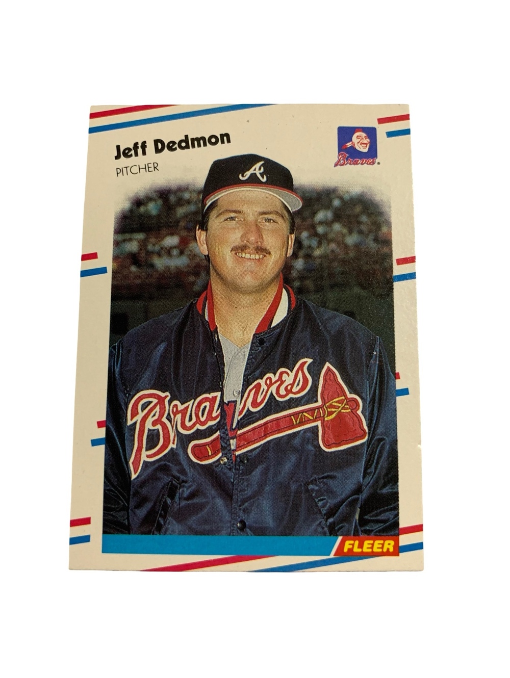 1988 Fleer #537 Jeff Dedmon Atlanta Braves MLB Baseball Card Base Set